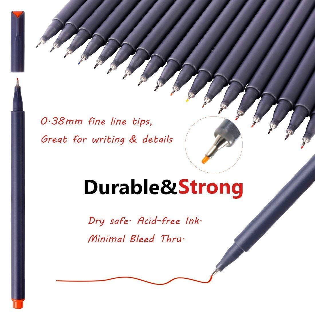 Taotree Journal Planner Pens, 24 Black Pens Fine Point Black Markers Fine  Tip Drawing Pens Porous Fineliner Pen for Bullet Journaling Writing School  Office Supplies, Great for Art Crafts Scrapbooks - Yahoo Shopping