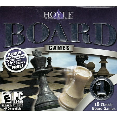 Hoyle Board Games Classic Backgammon Reversi Chess Dominoes Many More - 