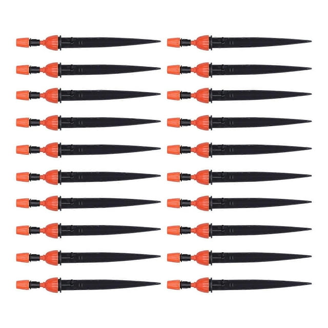 20Pcs Irrigation Drippers Adjustable Micro Sprinkler Nozzle for 4/7 Pipes Garden Watering System