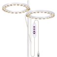 thumbnail image 1 of Halo Plant Light, Full Spectrum Adjustable LED Grow Light with Auto Timing Switch USB Grow Light for Indoor Plants, 2 Heads / Adapter Included, 1 of 7