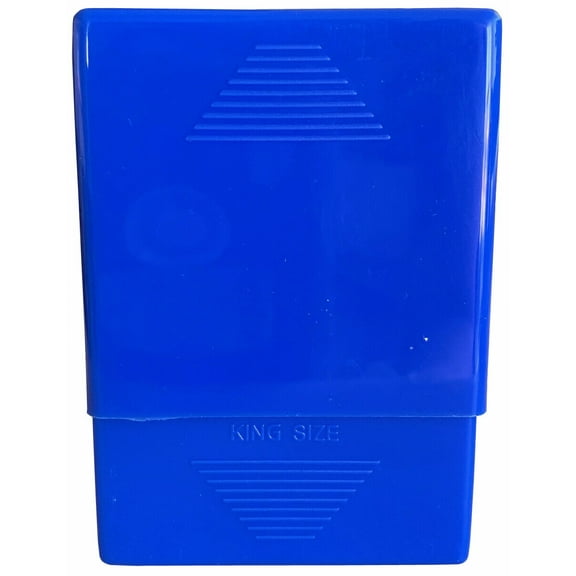 Blue Crush-Proof Plastic 2 Piece Cigarette Case For King & 100s - 3203