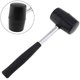 thumbnail image 2 of Mazo de goma negro, mazo de goma suave, tubo de acero inoxidable antideslizante, mango de goma, agarre de goma, herramienta manual para todos los trabajos Rojo Verde  Cocina, Decoración y Otros, 2 of 5