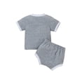 thumbnail image 2 of Seyurigaoka Children Clothes Set, Rainbow Embroidery Pattern T-shirt and Shorts, 2 of 8