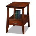 thumbnail image 1 of Leick Table d'Appoint Carrée en Bois Massif Delton Brun Sienne, 1 of 5