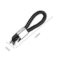 thumbnail image 5 of Naierhg KeyChain Faux Leather Original Design Zinc Alloy High-grade Hand Woven Car Key Ring for, 5 of 8