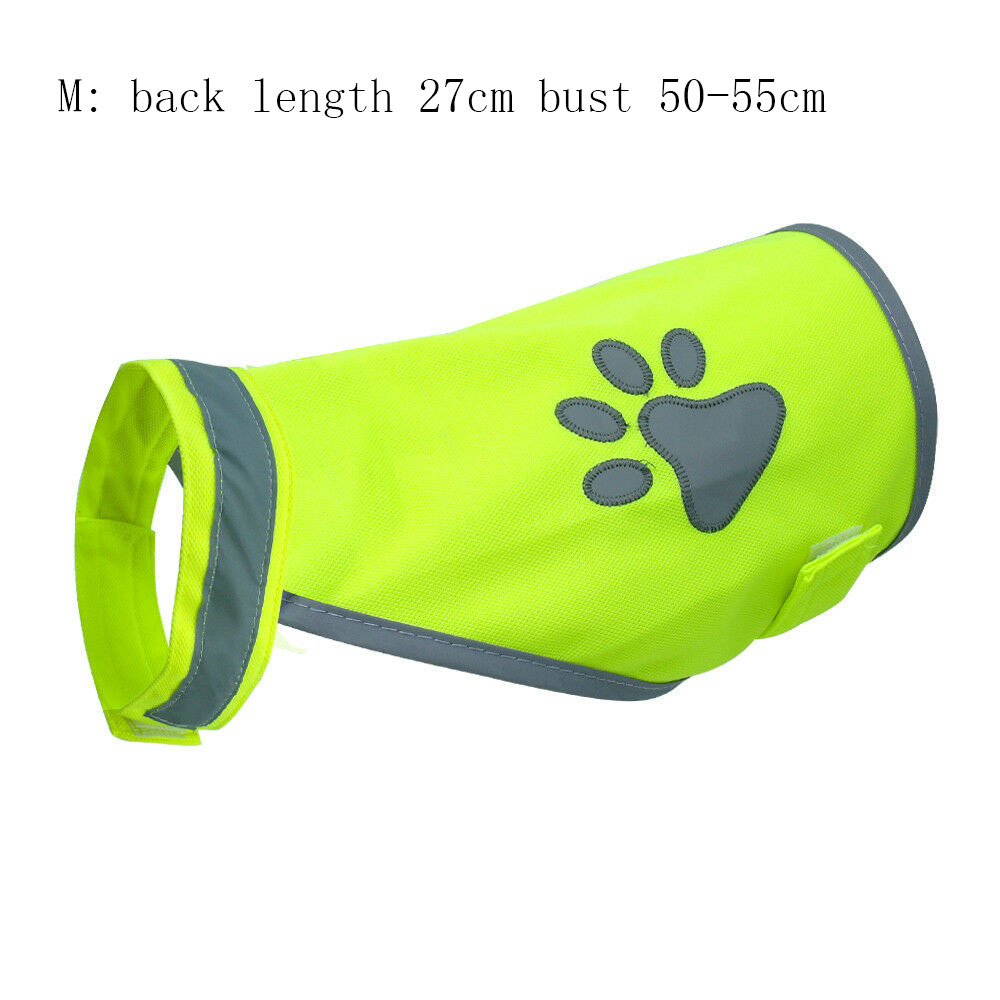 Outdoor Fluorescent Ventilate Cozy Dog paw Pet Hi Vis Coat Pet Reflective Vest Pet Safety Vest