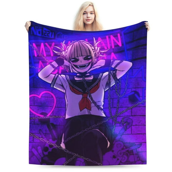 My Hero Academia Himiko Toga Bed Blanket Air Conditioner Quilt Ultra Soft Flannel Blanket All Season Fuzzy Blanket Reversible Fluffy Plush Blanket 40"X30"