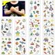 thumbnail image 1 of Tatuajes para niños, 10 hojas de tatuajes temporales espaciales, 1 of 5
