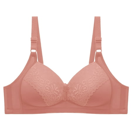 Blphud Adjustable Sports Bras for Women Sports Bras for Women Soft Lingerie for Women Women Bras Push Up Womens Full Coverage Non Padded Comfort Bra Plus Size Lace Bras with Straps Watermelon Red C