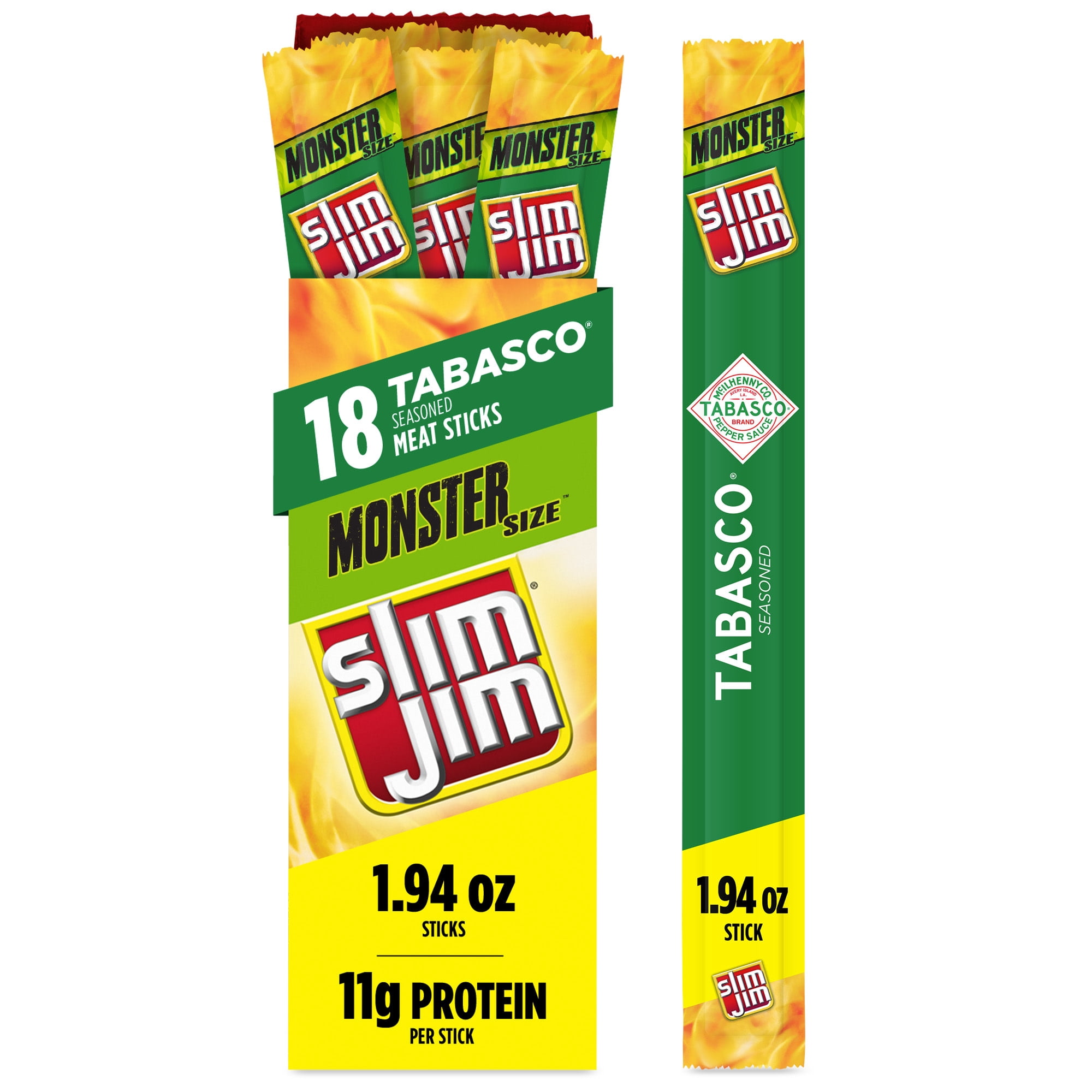 Slim Jim Original Gable Top 3.92Oz (Pack of 8) - Walmart.com