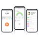 thumbnail image 4 of Velocidad Cardíaca Oxígeno Anillo Fitness SR09 Smart Ring Health Tracker Compatible Dientes 5.1 Impermeable 5atm Con Control Gestos para Mujeres Hombres E Azul, 4 of 9