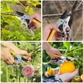 thumbnail image 3 of Ratchet Pruning Shears - Times Easy to Work, Work 3 Times Easier, Arthritis Weak Hand Snips, Professional Pruning Shears, Cutting Rose, Flower, Hedge, Stem, Sharp Scissors Gardening Tools, 3 of 8