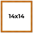 thumbnail image 2 of 14x14 Honey Brown Real Wood Picture Frame Width 0.75 inches | Interior Frame Depth 0.5 inches |, 2 of 8