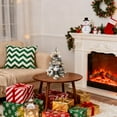 thumbnail image 6 of KOYPTL Tabletop Christmas Tree Artificial Encrypted Decorated with Flocking Beads Bow with Wooden Base for Bedroom Night Light Living-room Window Kitchen Counter Holiday Christmas Decoration, 6 of 6