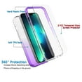 thumbnail image 5 of iPhone 13 Case Clear, Njjex [2-Pack] for Apple iPhone 13 6.1" Tempered Glass Screen Protector, Crystal Clear Shock Absorption Technology Bumper Soft TPU Cover, 5 of 12