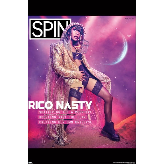 SPIN Magazine - Rico Nasty 21 Wall Poster, 22.375" x 34"