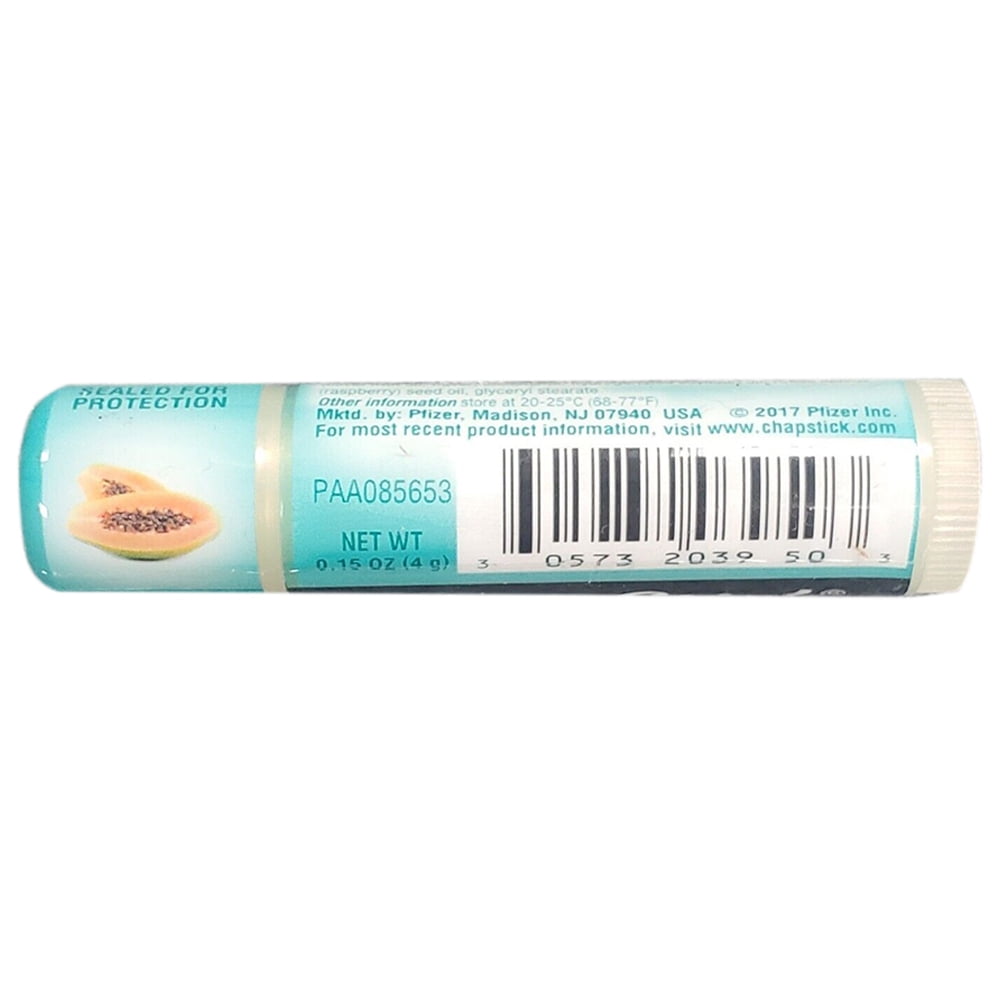 Pack of (12) ChapStick 100 Percent Natural Lip Butter Tube, Sweet Papaya Flavor, 0.15 Oz
