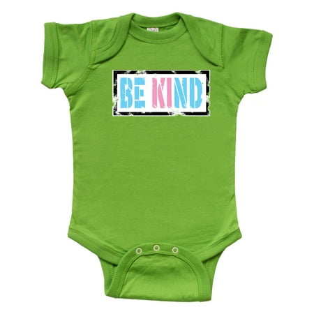 

Inktastic Be Kind Stencil in Trans Colors Gift Baby Boy or Baby Girl Bodysuit