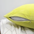 thumbnail image 5 of Home Soft Things Supersoft 20-inch Throw Pillow Covers (Set of 4) Yellow Polyester, 5 of 5