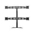 thumbnail image 3 of DoubleSight DS-424STA - Stand - for 4 LCD displays - black - screen size: up to 24" - desktop - TAA Compliant, 3 of 6