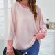thumbnail image 2 of Moda mujer casual manga larga cuello redondo patchwork señoras tops sudaderas Fridja FKASFK2413, 2 of 6