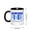 Black-, variant on Zeta Amicae Fine 1948 Friend Ceramic Coffee Mug - White Black 11oz Mug, Unique Gift for Sorority Sister, Birthday, Anniversary, Friendship Day Celebration