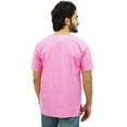 thumbnail image 5 of Atasi Men's Short Baby Pink Kurta Cotton Casual Shirt Ethnic Tunic-Large, 5 of 7