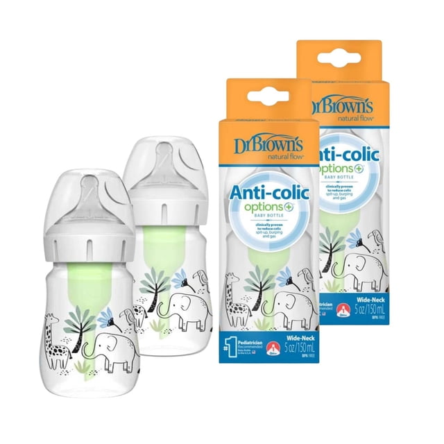 Pack 2 Biberones Boca Ancha Dr. Brown’s Options+ 5oz/150ml