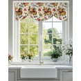thumbnail image 2 of Hello Summer Tie Up Valances Curtain, Adjustable Kitchen Tropical Plants Straw Hat Linen Texture Valances for Windows Decor, Rod Pocket Short Curtains Set for Bedroom/Bathroom, 60"x18", 2 of 8