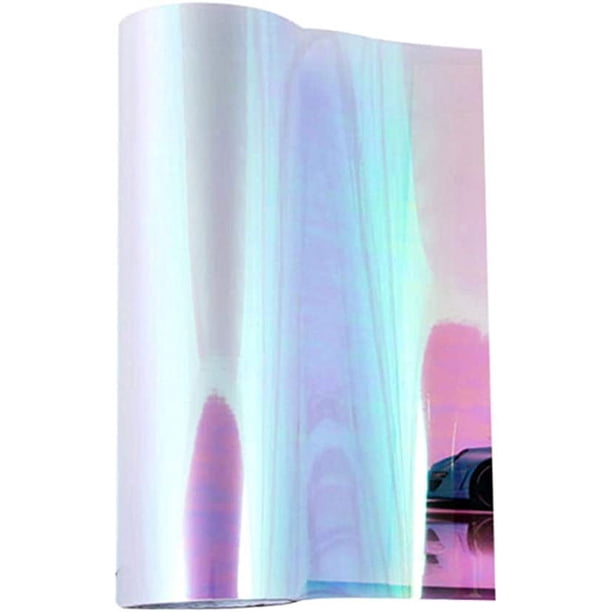 Vinilo autoadhesivo para faros delanteros de coche, 30 x 120 cm, color camaleón transparente