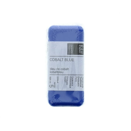 UPC: 0836943001534 | R&F Handmade Paints Encaustic Paint Cake  104ml  Cobalt Blue