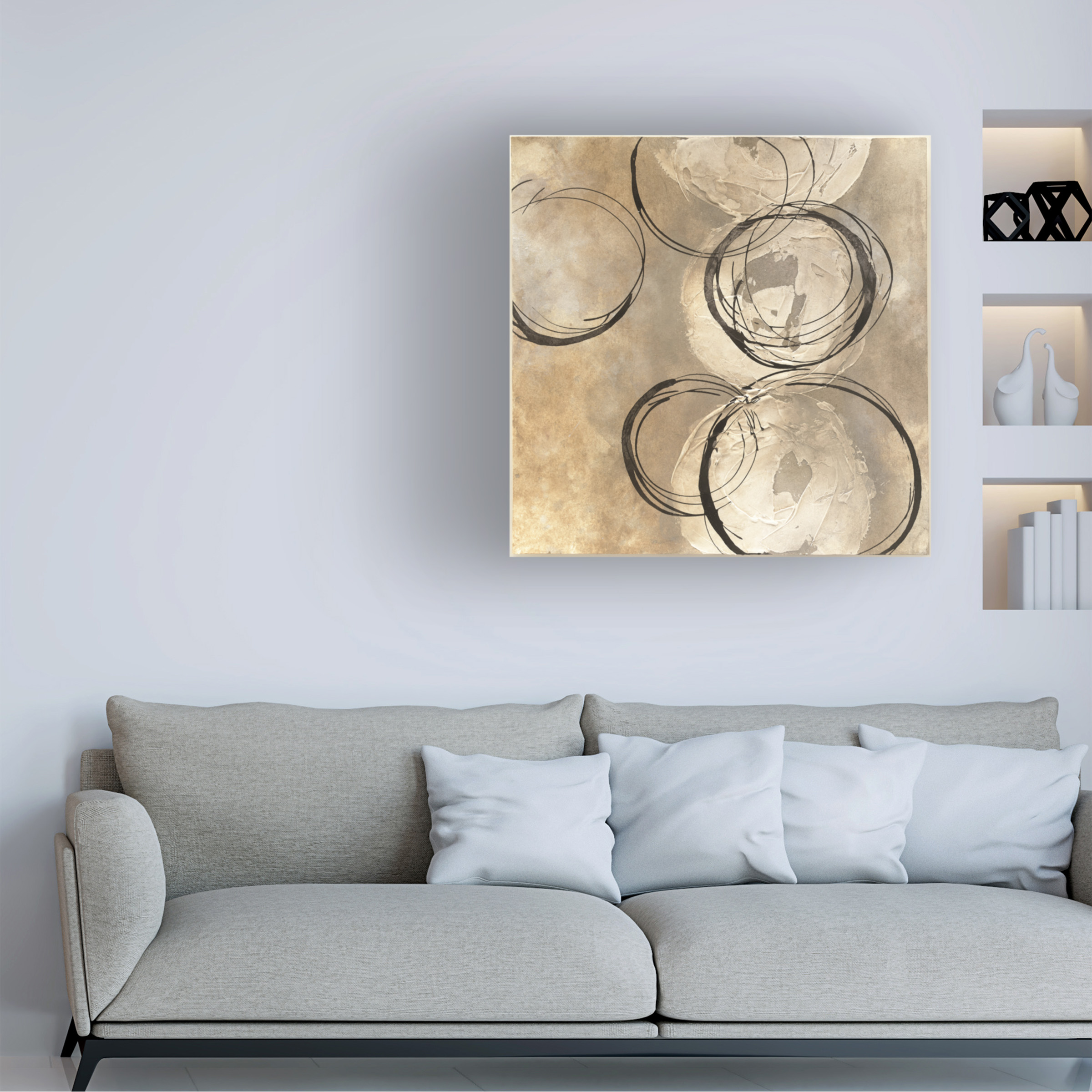Trademark Fine Art 'Circle in a Square II' Canvas Art by Chris Paschke