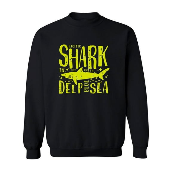 Shark In Cold Ocean Sweatshirt Men -Image by Shutterstock, Male XX-Large