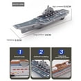 thumbnail image 6 of Aircraft Carrier Military Naval Ship with Pull Back Army Fighter Jet Toy Small Scale Model Plane Submarine Kids' Play Vehicle Set for Boy Girl Children, 6 of 7