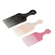 Conair Lift & Define Detangling Hair Pick Combs, 3-Pack with Small, Medium, Large