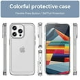 thumbnail image 2 of Dteck for iPhone 16 Pro Max Slim Clear Back Case, Shockproof Lightweight Crystal Transparent Acrylic Back Soft TPU Rubber Bumper Hybrid Case, Clear, 2 of 8