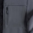 thumbnail image 3 of Men Stand Collar Full Zip Fleece Jacket Thick Lined Warm Outerwear Multi Zipper Pockets Casual Coat for Daily Commute Cold Weather Outdoor Activities Gray XXL, 3 of 5
