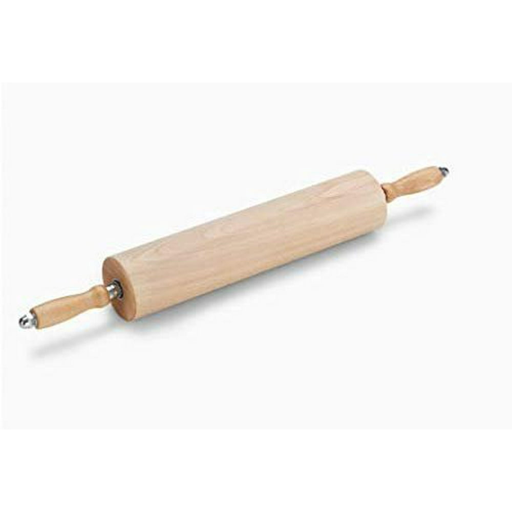 Thermohauser Heavy Duty Wooden Rolling Pin 18 Inch x 31/2 Inch
