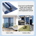 thumbnail image 4 of One Way Privacy Window Film, Reflective Mirror Glass Tint, Heat Control and Sun Blocking Cling for Sliding Doors, Home, Bedroom, Living Room and Office, 4 of 7