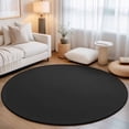 thumbnail image 2 of Round Rug 5ft Area Rug, Deep Grey Pure Color Area Rugs for Living Room Bedroom, Minimalist Style Gray Floor Mat Non-Slip Non-Shedding Carpet Indoor Accent Rugs, 2 of 9