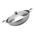 thumbnail image 4 of 1 Ensemble Support de Hot-pot en Acier Inoxydable Double Poignée Pot Sec avec Couvercle, 4 of 4