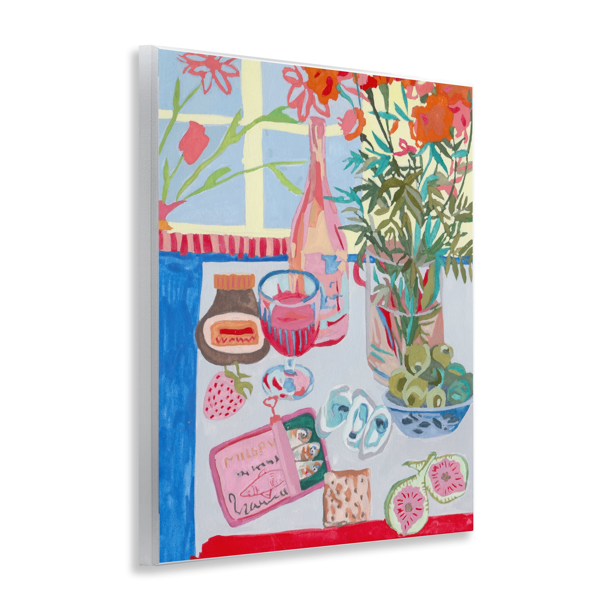 Stupell Industries Red & Blue Table Setting Wall Plaque Art, design by Melissa Wang