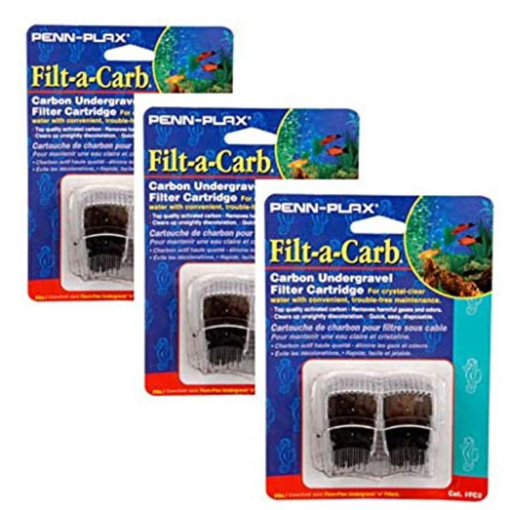 PennPlax FiltaCarb "E" Carbon Undergravel Filter Cartridge, 6Pack