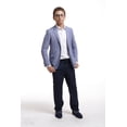 thumbnail image 1 of Elie Balleh Royal Blue Solid Melange Boys's Blazers Sports Coat Jacket, 1 of 1