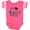 Football Pink and White, variant on Inktastic My Daddy Did It and He Did It for Me with Graduation Cap Girls Baby Bodysuit