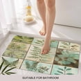 thumbnail image 6 of Retro Summer Botanical Doormat Outdoor Entrance 18"x30", Spring Flowers Vintage Absorb Moisture Dirt Door Mats, Non-Slip Rubber Backing Floor Mats Indoor, Low-Profile Front Door Rugs, 6 of 9