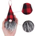 thumbnail image 3 of Dalrosia 8 Pack Handmade Plush Tomte Gnome Hanging Decorations, Swedish Scandinavian Santa with Buffalo Check Plaid Hat, Holiday Home Decor, 3 of 6