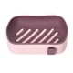 thumbnail image 1 of Jabonera con drenaje Jabonera Contenedor de jabón Elegante caja de almacenamiento de jabón Auto Rosa, 1 of 9