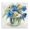 Blue Tulip Watercolor Bouquet, variant on Stupell Industries Transitional White Peony Impression in Vase Canvas Art, 17 x 17, by Nan