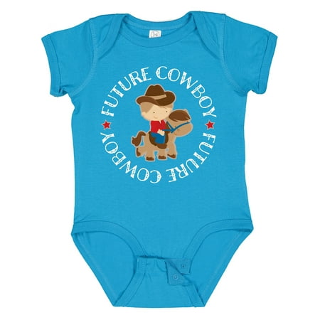 

Inktastic Future Cowboy Boys Western Outfit Gift Baby Boy Bodysuit